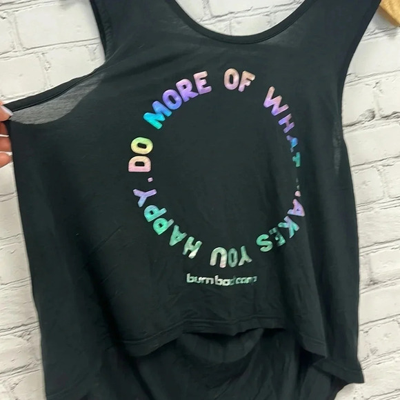Burn Bootcamp open back tank with graphic size S EUC - Picture 2 of 3